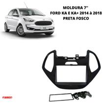 Moldura 2 Din Fiamon Ford Ka Ka+ 2014 à 2018 Preta
