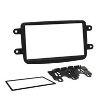 Moldura 2 Din Fiamon Renault Kwid Duster Sandero Logan Captur Preta