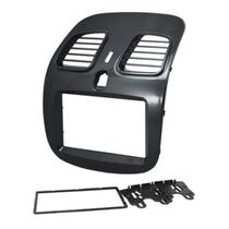 Moldura 2 Din Fiat Grand Siena Palio Sporting Grafite Escuro Brilhante