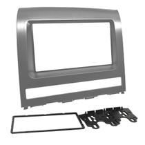 Moldura 2 Din Fiat Palio,Palio Weekend,Strada,Strada Adventure,Idea, Siena 2008 Até 2012 - Prata Moldura 2 Din Fiat Palio,Palio Weekend,Strada,Strada Adventure,Idea, Siena 2008 Até 2012 - Prata