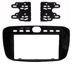 Moldura 2 Din Fiat Punto 2013 A 2017 Linea 2015 A 2016 - Preta