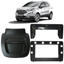Moldura 2 Din Ford Ecosport 10" Polegadas 2018 em Diante - Preto