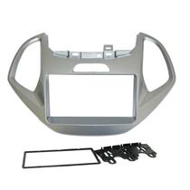 Moldura 2 Din Ford Ka / Ka+ 2014, 2015, 2016, 2017 - Prata Moldura 2 Din Ford Ka / Ka+ 2014, 2015, 2016, 2017 - Prata
