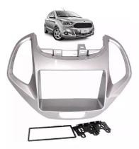 Moldura 2 Din Ford Ka / Ka+ 2018 2019 - Prata Moldura 2 Din Ford Ka / Ka+ 2018 2019 - Prata