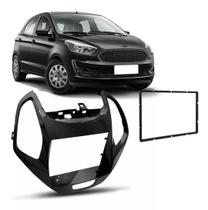 Moldura 2 Din Ford Ka, Ka+ 2018, 2019 - Preta - 4071