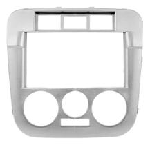Moldura 2 din g4 gol/parati/saveiro - padrão chines - prata - não precisa de adaptação Moldura 2 din g4 gol/parati/saveiro - padrão chines - prata - não precisa de adaptação