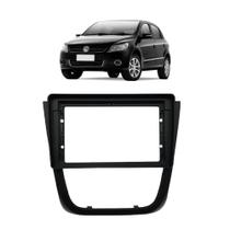 Moldura 2 Din Gol G5 2009 2010 2011 2012 9 Polegadas Preto Moldura 2 Din Gol G5 2009 2010 2011 2012 9 Polegadas Preto