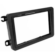 Moldura 2 Din Gol Saveiro G7 2016 à 2017 Preta Painel Central Multimidia 6.2 e 7 Polegadas Mp5 Som