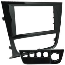 Moldura 2 Din Gol Saveiro Voyage G6 2012 à 2016 Black Piano Painel Central Mp5 Dvd Som Expex Epx 312