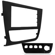 Moldura 2 Din Gol Saveiro Voyage G6 2012 à 2016 Preta Painel Central Multimidia 6.2 e 7 Polegada Mp5