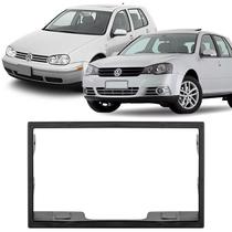 Moldura 2 Din Golf 1999 à 2013 Preta Painel Central Multimidia 7 Polegadas Mp5 Som