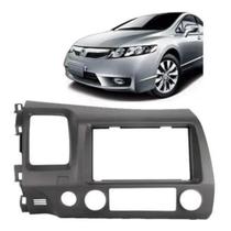 Moldura 2 Din Honda New Civic 07-11 Grafite