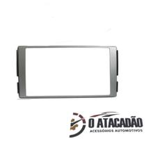 Moldura 2 din. hyundai santa fe 07/13 prata 2 din