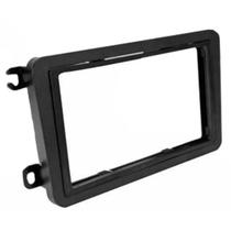 Moldura 2 Din Jetta 2007 à 2017 Preta Painel Central Multimidia 6.2 e 7 Polegadas Mp5 Som