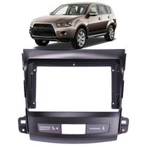 Moldura 2 Din Mitsubishi Outlander 9 2008 Até 2012 - Preto