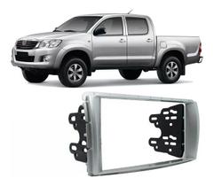 Moldura 2 din multimidia hilux 12 a 15 srv 12 prata chinesa