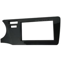 Moldura 2 Din New City 2015 à 2017 2 Furos Black Piano Painel Central Multimidia 6.2 e 7 Polegadas