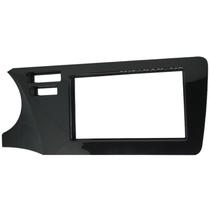 Moldura 2 Din New City 2015 à 2017 2 Furos Black Piano Painel Central Multimidia 6.2 e 7 Polegadas