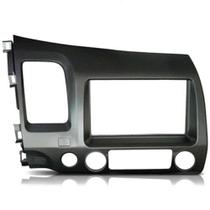 Moldura 2 Din New Civic 2006 à 2011 Grafite Painel Central Multimidia Mp5 Expex Epx 203