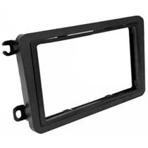 Moldura 2 Din Novo Fusca 2013 à 2016 Preta Painel Central Multimidia 6.2 e 7 Polegadas Mp5 Som