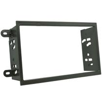 Moldura 2 Din Novo Prisma 2013 à 2018 Cinza Painel Central Multimidia 6.2 e 7 Polegadas Mp5 Som