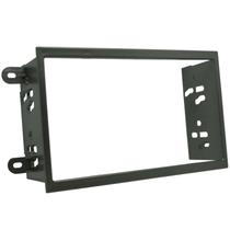 Moldura 2 Din Novo Prisma 2013 à 2018 Cinza Painel Central Multimidia 6.2 e 7 Polegadas Mp5 Som