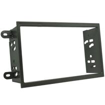 Moldura 2 Din Novo Prisma 2013 à 2018 Cinza Painel Central Multimidia 6.2 e 7 Polegadas Mp5 Som