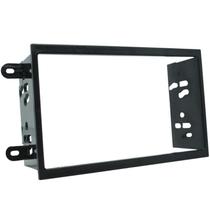 Moldura 2 Din Novo Prisma 2013 à 2018 Preta Painel Central Multimidia 6.2 e 7 Polegadas Mp5 Som