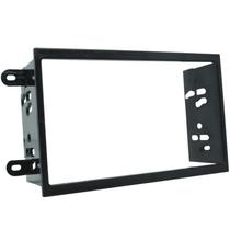 Moldura 2 Din Novo Prisma 2013 à 2018 Preta Painel Central Multimidia 6.2 e 7 Polegadas Mp5 Som