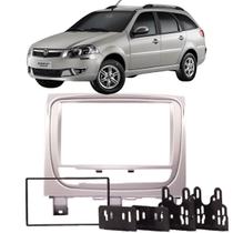 Moldura 2 Din Palio Weekend Adventure Attractive Trekking 2013 à 2020 Prata Multimidia 7 Polegadas