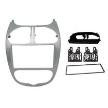 Moldura 2 Din Peugeot 206 p/ MP5 - 04 a 08 - Prata - Fiamon - 4274 Moldura 2 Din Peugeot 206 p/ MP5 - 04 a 08 - Prata - Fiamon - 4274