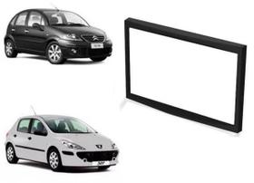 Moldura 2 Din Peugeot 307 Citroen C3 2003 A 2010 - Preta