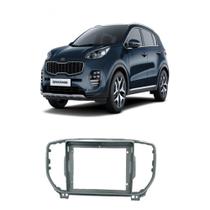 Moldura 2 din Prata Kia Sportage 2016 a 2018 9 Polegadas EPX9KI010