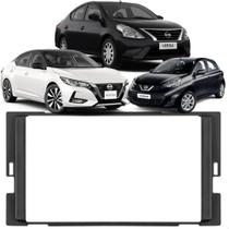 Moldura 2 Din Preta New March Versa Sentra 2014 ate 2019 Japonês Chinês Moldura 2 Din Preta New March Versa Sentra 2014 ate 2019 Japonês Chinês
