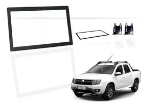 Moldura 2 Din Renault Duster, Oroch Sem Rádio 2018, 2019 - Black Piano