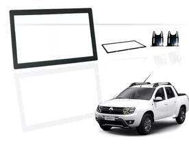 Moldura 2 Din Renault Duster, Oroch Sem Rádio 2018, 2019 - Black Piano