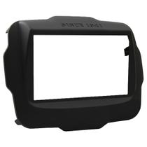 Moldura 2 Din Renegade 2015 à 2017 Preto Emborrachado Painel Central Multimidia 6.2 e 7 Polegada Mp5