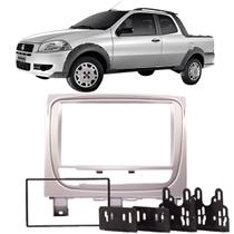 Moldura 2 Din Strada Adventure Trekking Working 2013 à 2020 Prata Painel Multimidia 6.2 e 7 Polegada