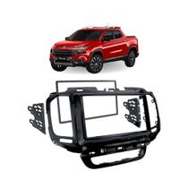 Moldura 2 Din Toro 2016 2017 A 2021 Black Ar Condicionado