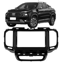 Moldura 2 Din Toro 2016 à 2021 Black Piano Painel Central Multimidia 6.2 e 7 Polegadas Som