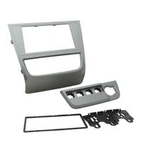 Moldura 2 Din Volks Gol, Voyage, Saveiro, G6 - Prata