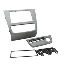 Moldura 2 Din Volks Gol, Voyage, Saveiro, G6 - Prata