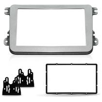 Moldura 2 din vw jetta/amarock/novo fusca 2012 em diante/tiguan 07-10/ gol g7 prata -uv protection Moldura 2 din vw jetta/amarock/novo fusca 2012 em diante/tiguan 07-10/ gol g7 prata -uv protection
