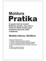 Moldura 20x30 Com Vidro Quadros Certificados Fotos - Pratika - Kapos