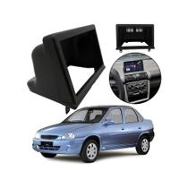 Moldura 2din Corsa 1ª Geração Hatch/Sedan/Classic (Somente para MP5) cor Preta Fiamon - 4210 Moldura 2din Corsa 1ª Geração Hatch/Sedan/Classic (Somente para MP5) cor Preta Fiamon - 4210
