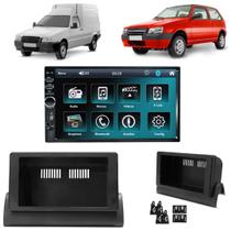 Moldura 2din fiat uno mille fiorino 04/13 com multimidia mp5