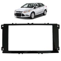 Moldura 2DIN Ford Focus Hatch Sedan 2009 2013 Black Piano