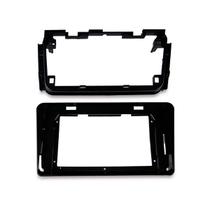 Moldura 2din Multimídia Nissan Kicks Universal Jr8 Preta C/ Cambus E Conectores Moldura 2din Multimídia Nissan Kicks Universal Jr8 Preta C/ Cambus E Conectores