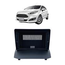 Moldura 2din New Fiesta Hatch 2013 2014 A 2018 Preto
