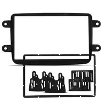 Moldura 2din renault duster sandero logan kwid captur - preta fosca Moldura 2din renault duster sandero logan kwid captur - preta fosca
